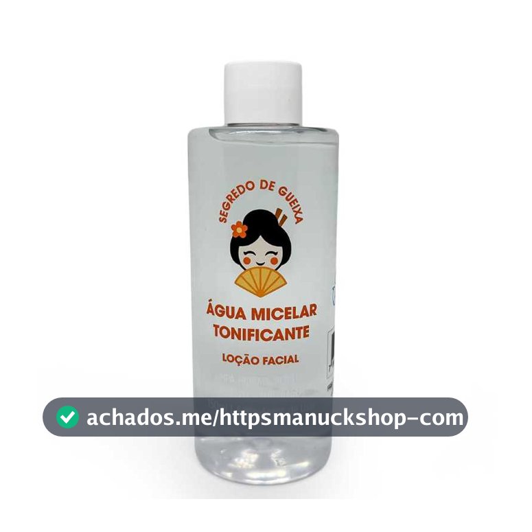 Água Micelar de Arroz 200ml Demaquilante Remove Maquiagem Limpeza Facial Pele Sensível e Oleosa