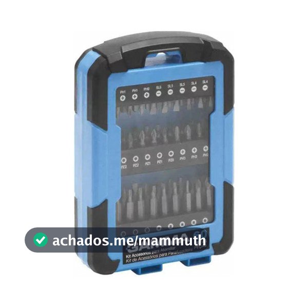 KIT DE ACESSÓRIOS PARA PARAFUSADEIRA COM 60 PEÇAS