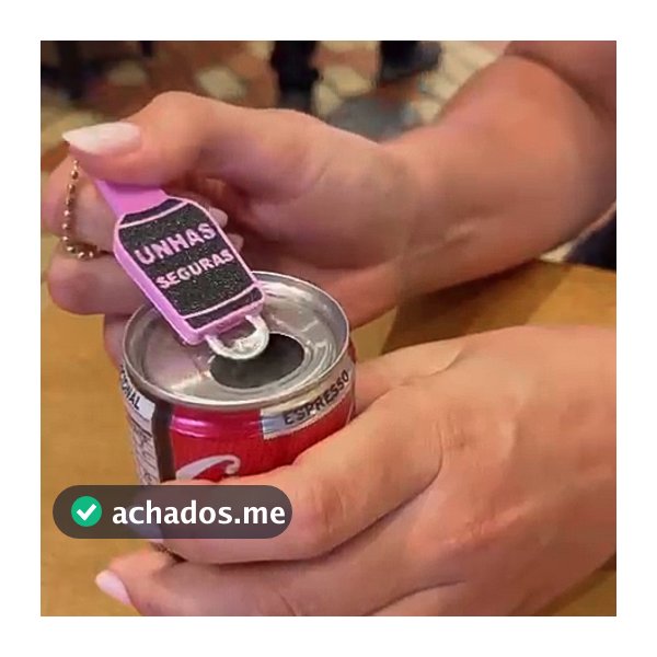 Chaveiro Abridor de latas - Unhas Seguras lilás