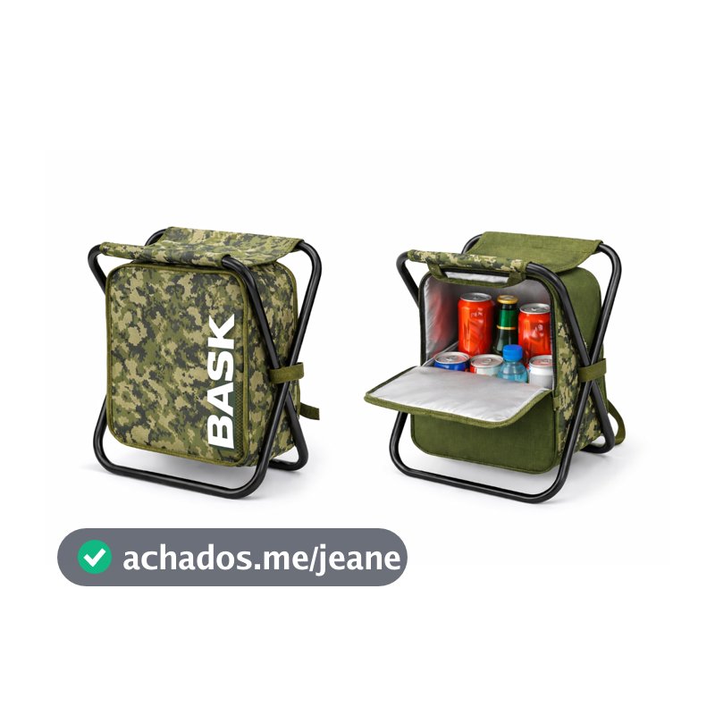 Cadeira Dobrável 3 em 1 Bolsa Térmica Cooler Portátil Camping Pesca Praia Piquenique Acampamento Viagem