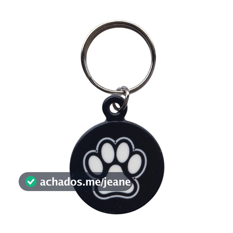Pingente Identificador QR Code para Cães e Gatos - Plaquinha de identificação