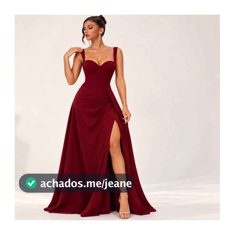 Vestido Longo Festa Feminino Duna Primiun Elegante formatura casamento Festa 2026