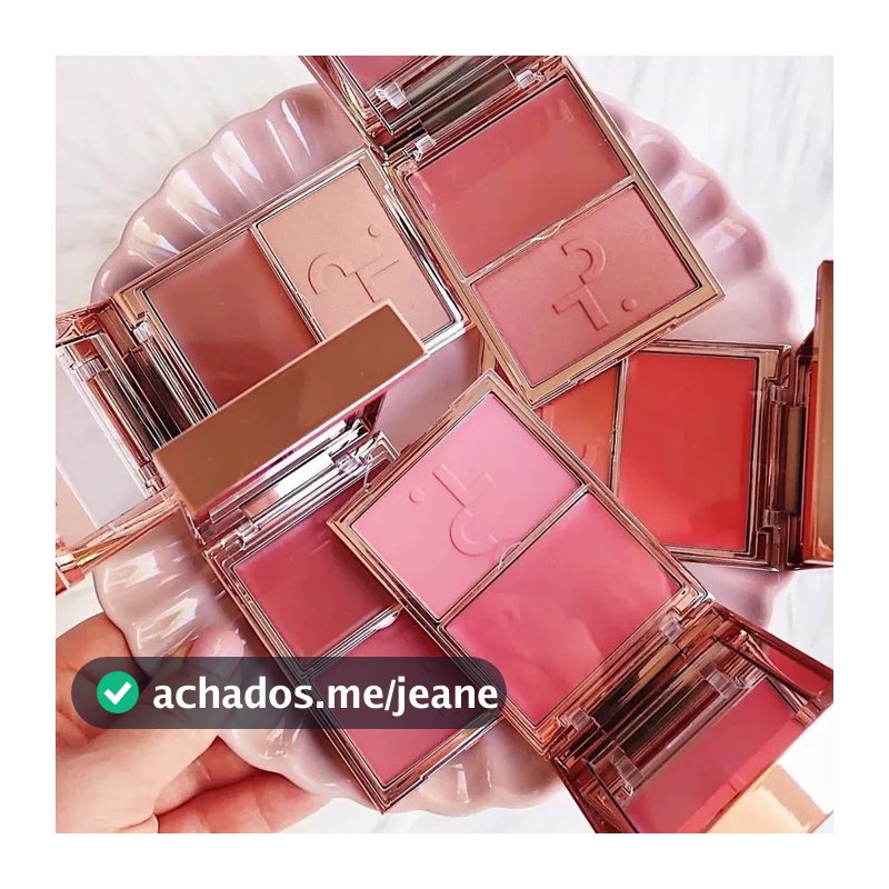 Double Take Creme & Powder Blush Duo-Major Headlines Face Palette A Pó De Longa Duração Para Bochechas Brilhantes Radian