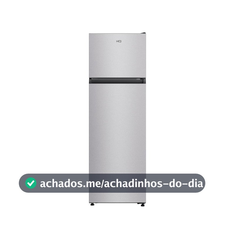 Geladeira Refrigerador HQ Defrost 290 Litros Prata HQ-290RDF