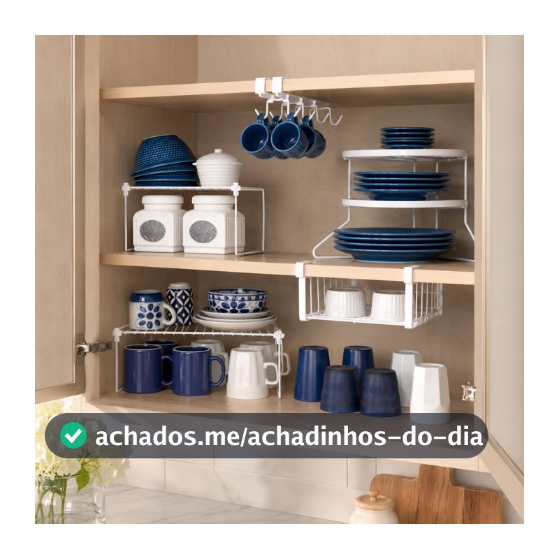Organizador de Armário de Cozinha kit com 5 Organizadores