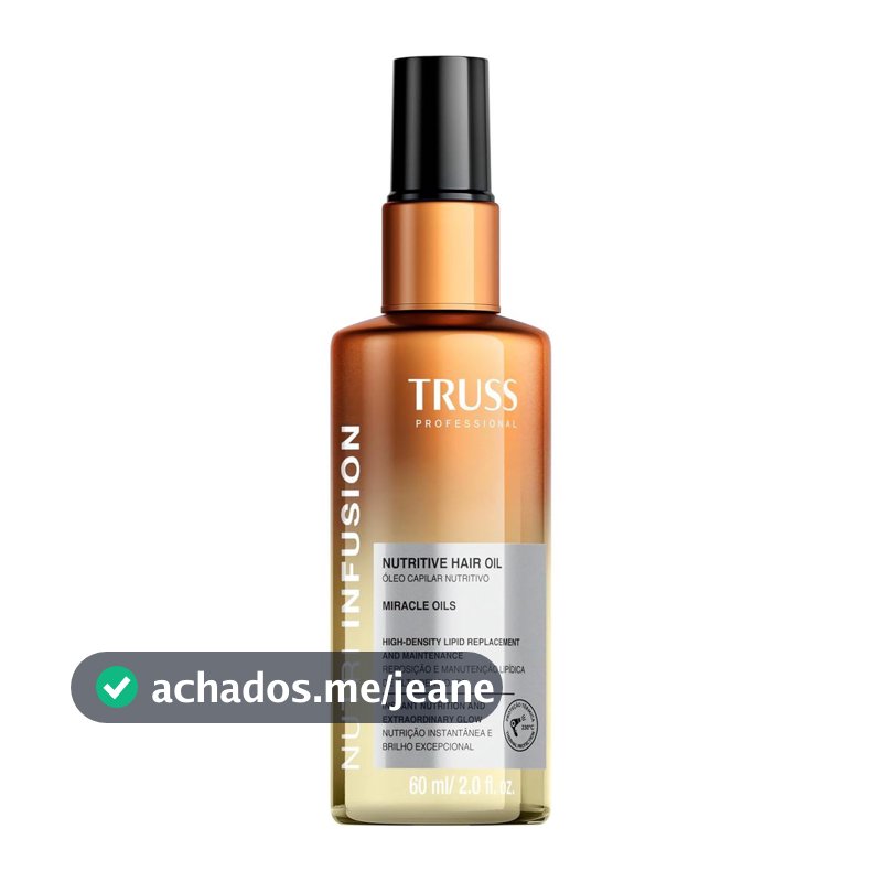 Nutri Infusion Óleo Capilar Nutritivo 60ml - Truss