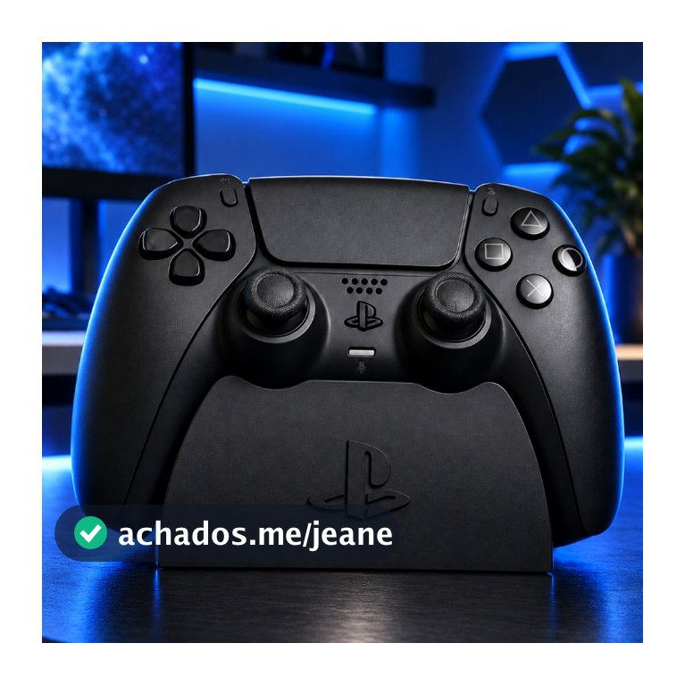 Suporte de Controle PS5 DualSense Gamer Organizador para Mesa Setup Estação de Jogos Ideal para Console e PC