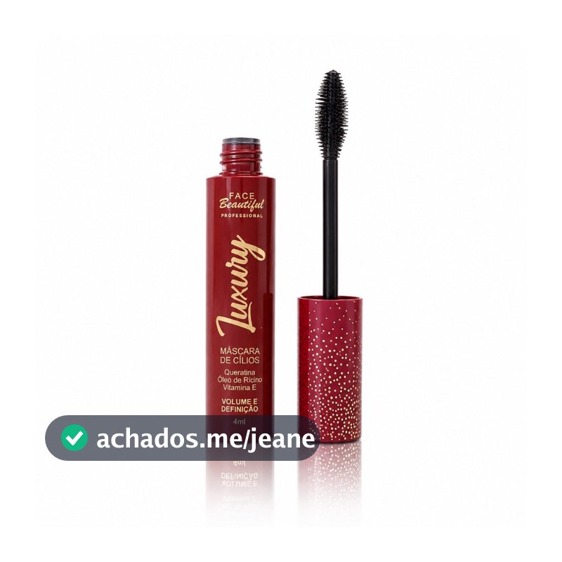 Máscara de Cílios Face Beautiful Luxury Alonga Define e Curva 3,5g