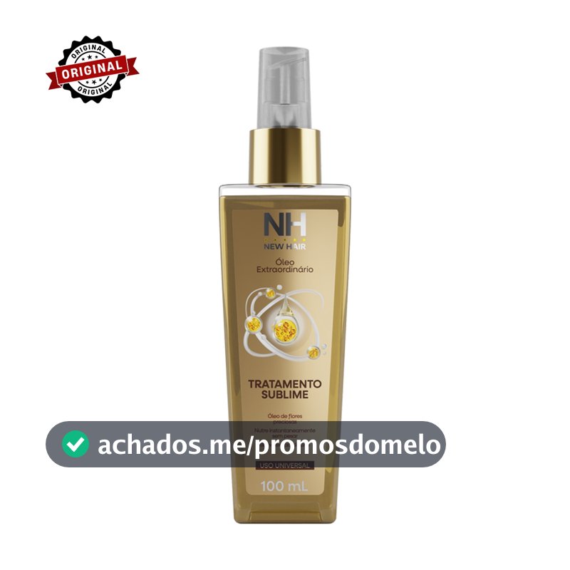Óleo Extraordinário - Tratamento Sublime 100ml NEW HAIR | Hidrata, nutre e finaliza