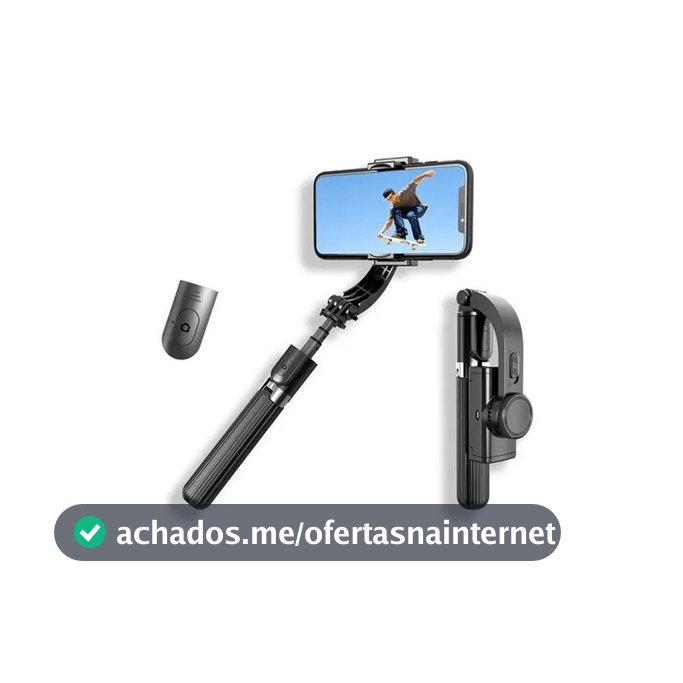 Estabilizador Gimbal Smartphone Selfie Controle Bluetooth Com Tripé L08