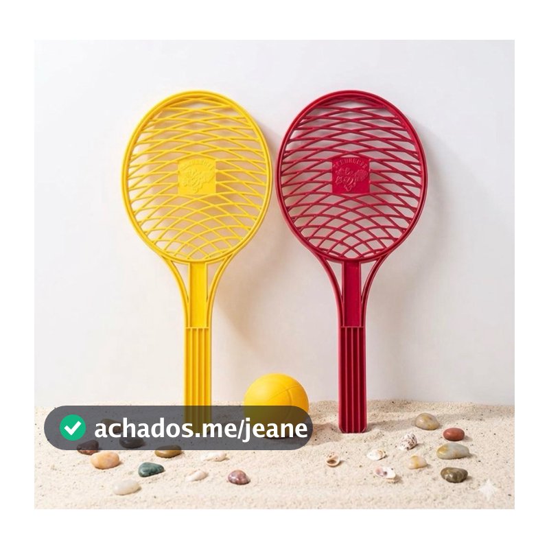 10 Pares De Raquetes De Tênis Com 10 Bolinhas Cores Sortidas Prenda festa junina lembrancinha
