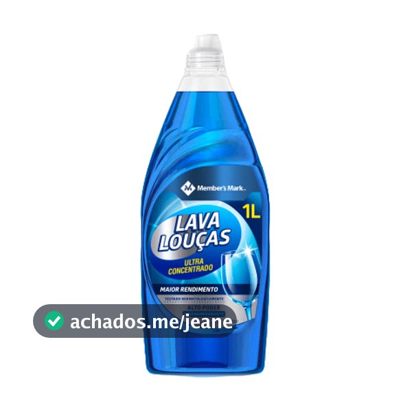 Detergente Ultra Concentrado Lava Louças1 Litro Rende 500 Lavagens Members Mark