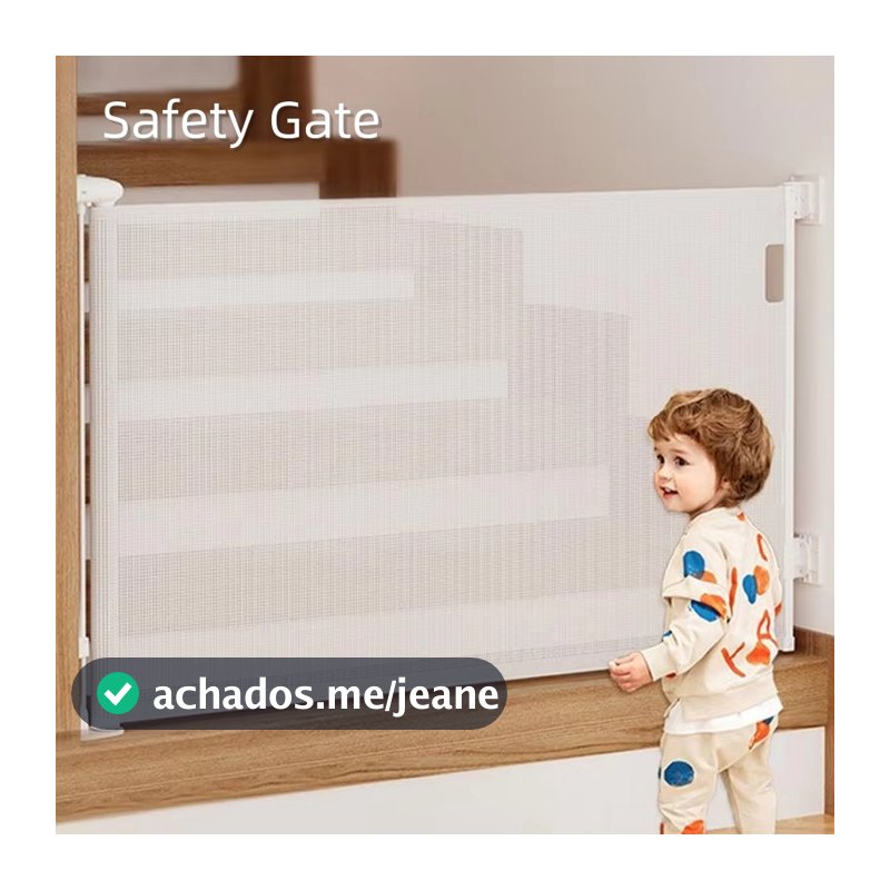 Portão Segurança Tela Retrátil Infantil Pet Cães Extensível