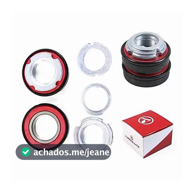 Movimento Central 45mm Rolamentado Zincado P/ Monark Barra Circular Bike BMX