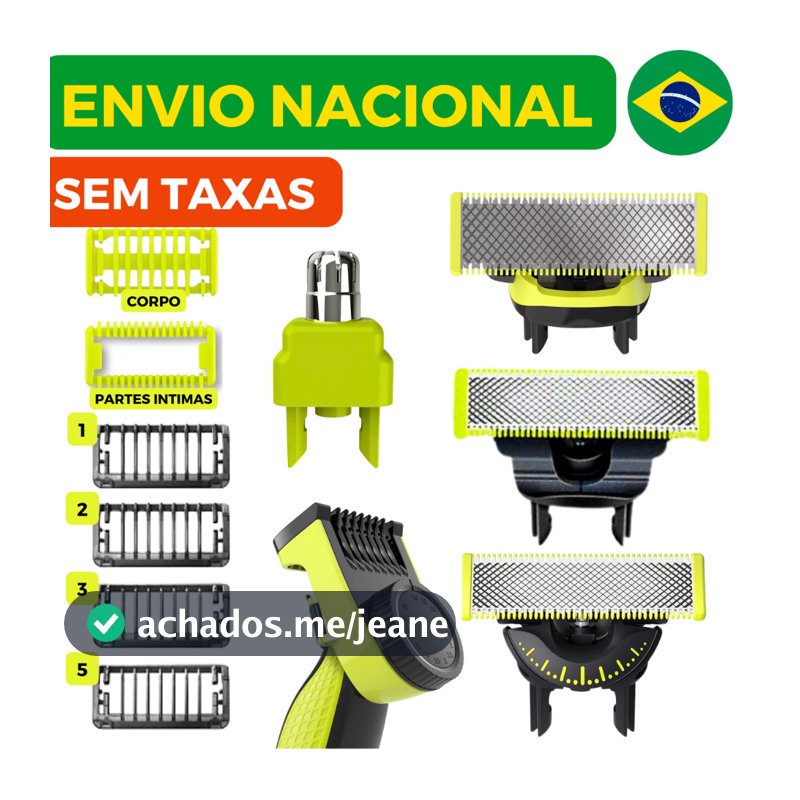 Lâmina Refil, Pentes, Carregadores e Acessorios Para Barbeador Philips OneBlade e OneBlade Pro