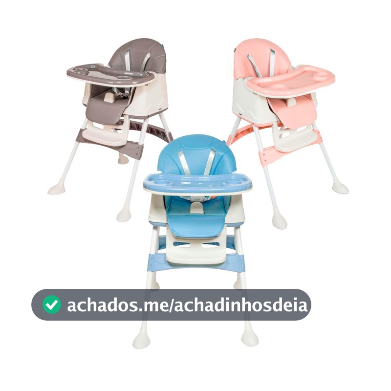 Cadeira Alimentacao Bebe Portatil Compacta Dobravel Assento Refeicao Honey Maxi Baby
