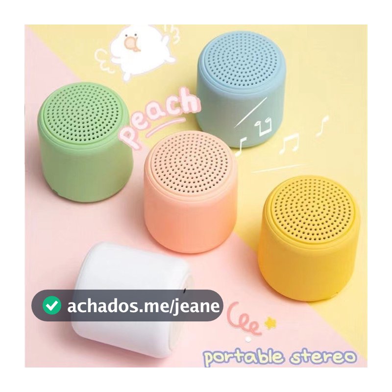 Mini Caixa De Som Inpods Little Fun Macaron Portátil Bluetooth TWS