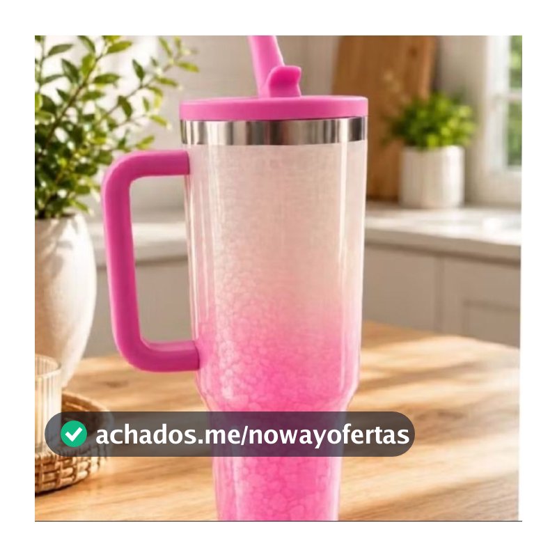 Copo Garrafa Térmico Colorido E Marmorizado com Canudo 1200 ML Ou 520ML/1.2L 40oz  com Canudo Telescópico