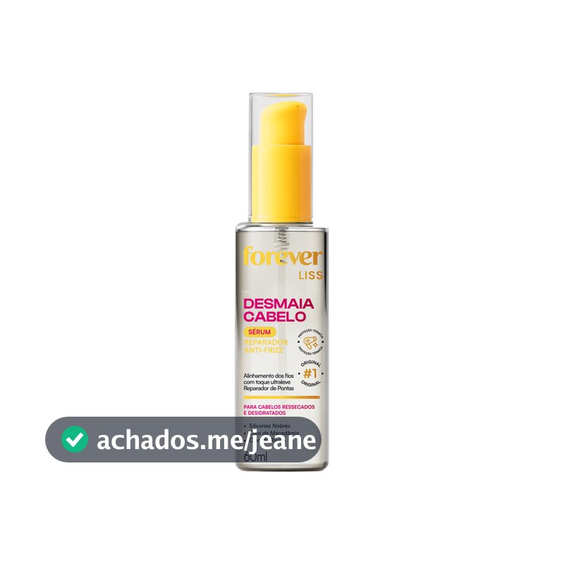 Sérum Reparador Desmaia Cabelo Forever Liss 60ml