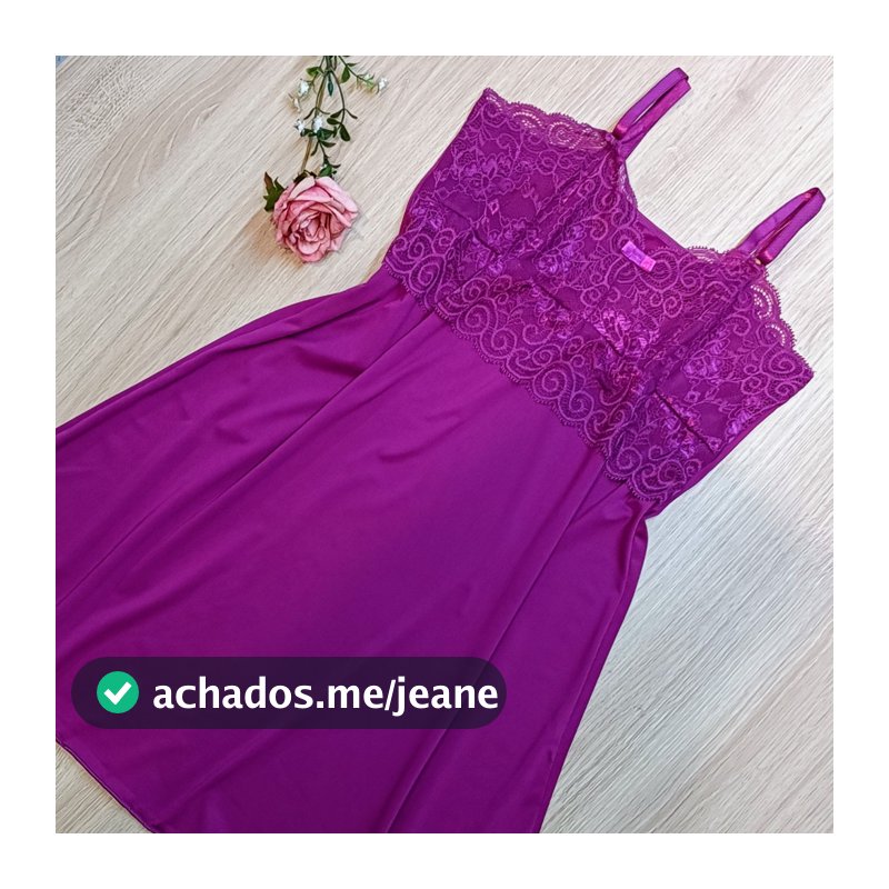 Camisola Confortável Microfibra Renda Sem Bojo Peito Forrado Pijama - 251