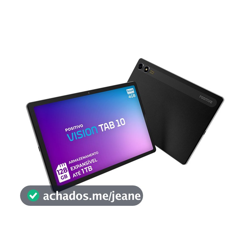 Tablet Positivo Vision TAB 10 128GB 4GB RAM Octa Core Tela 10.1 4G Wifi Bateria 6000mAh Câmera 13MP Android Original