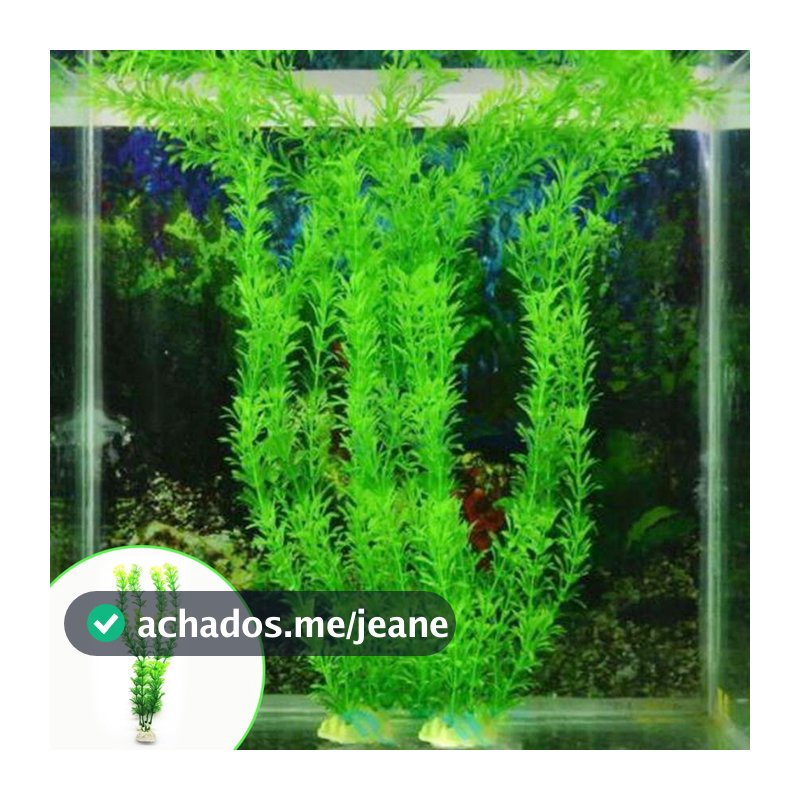 Planta Artificial para Aquário Decoração Grama Ornamento Water Plant para Peixe