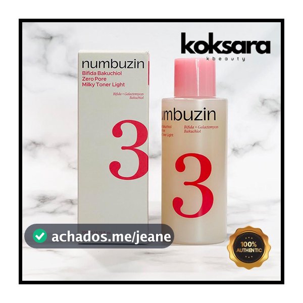 numbuzin No.3 Bifida Bakuchiol Zero Pore Milky Toner Light 200ml