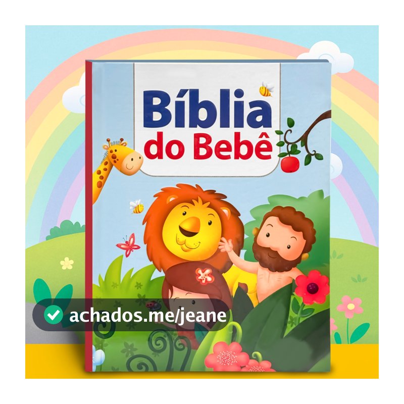 Bíblia Do Bebê Livro Infantil Bíblia Da Criança Menino Menina Capa Dura Premium