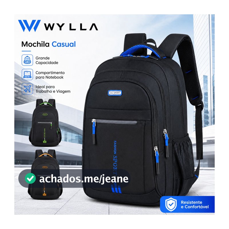 Mochila Masculina Reforçada Notebook Impermeável Grande Capacidade Mochila De Viagem Mochila Masculina Escolar Premium