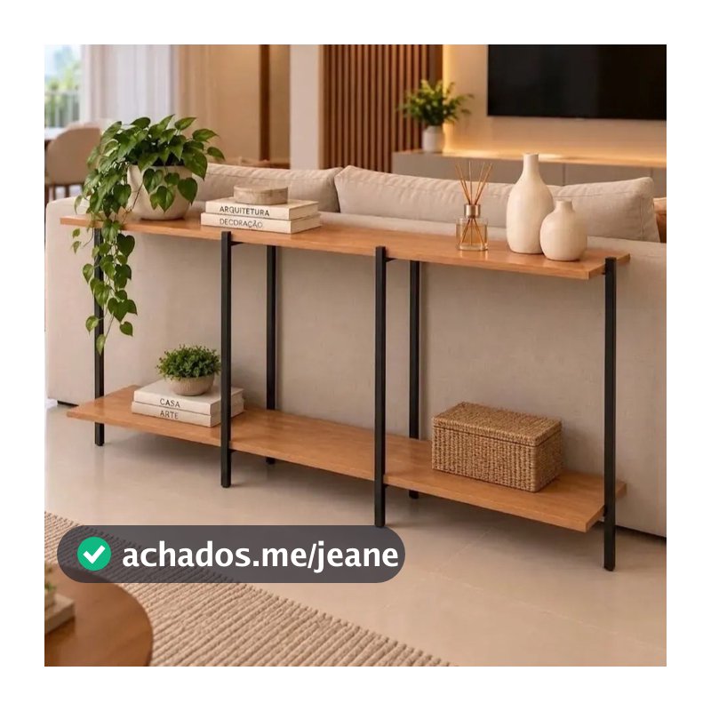 Aparador Londres Costa De Sofá 100x60x30 Madeira Sala Consultório Premium Cantinho Cafe Hall De Entrada Buffet Multiuso