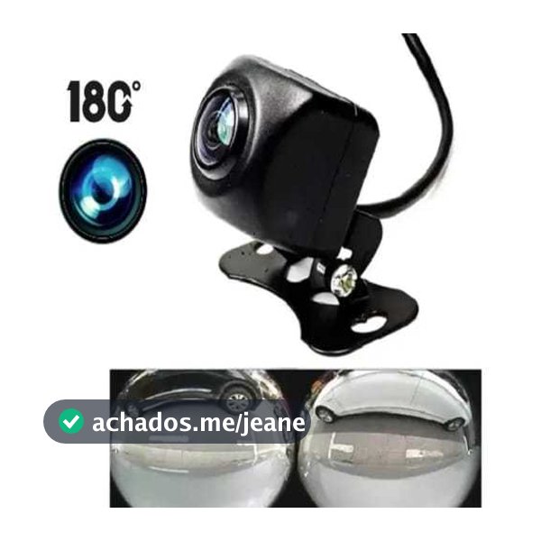 Câmera De Ré Frontal Automotiva Olho De Peixe 180° Universal