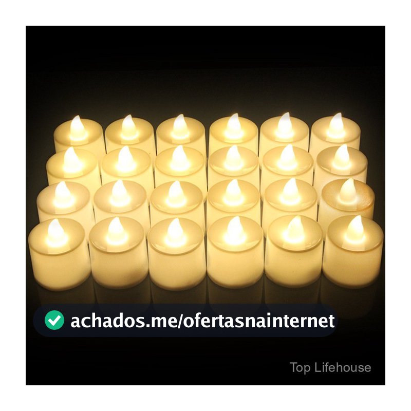 72/96/120 Unidades  Portátil E Flexível Luz De Vela Led Econômico Durável Para