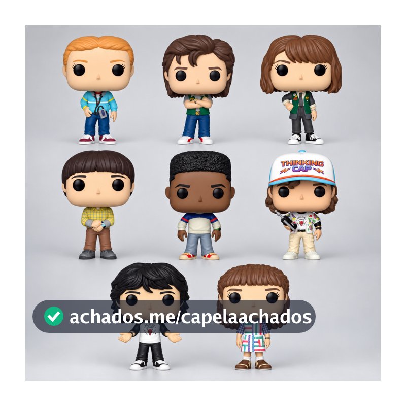 Action Figure Stranger Things Bonecos Colecionáveis  - Com Caixa Personalizada Dustin Max Eleven Mike Steve