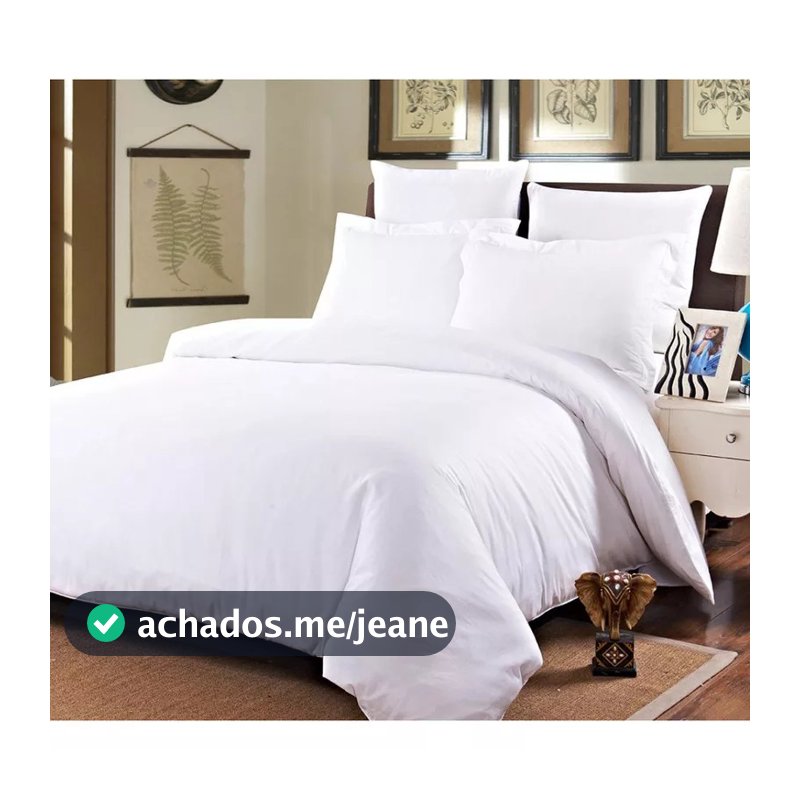 Duvet Queen Algodão 2,60x2,40 Capa Para Edredom + 2 Fronhas