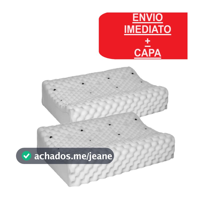 Kit 2 Travesseiros ortopédicos cervical magnéticos ANTI-RONCO firme