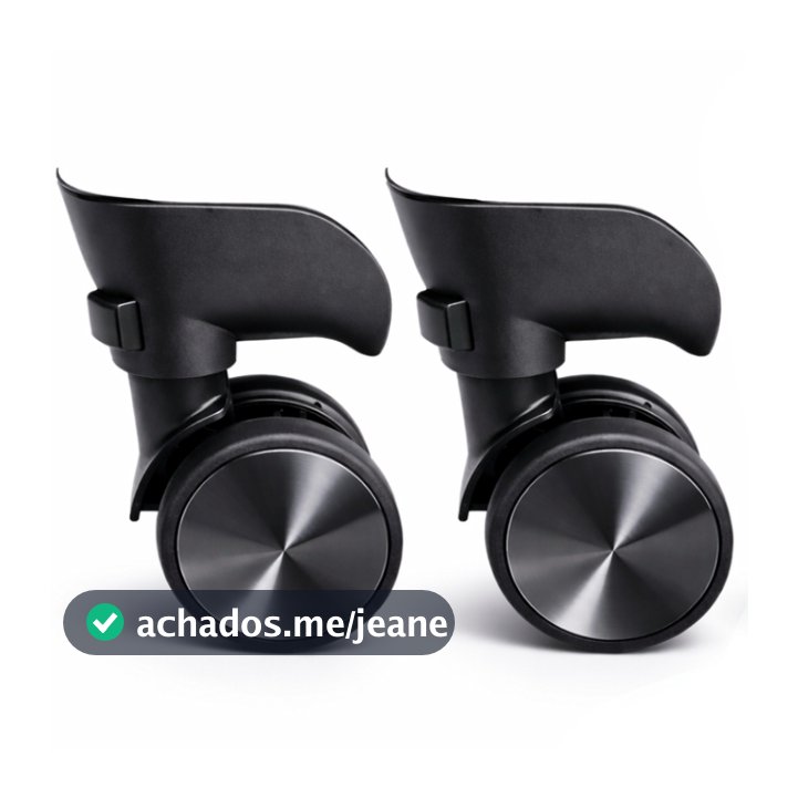Kit 2 Rodinhas 360 Graus Silicone para Mala de Viagem Reposição Roda Sobressalente Poofy M1-M4 P5-P8