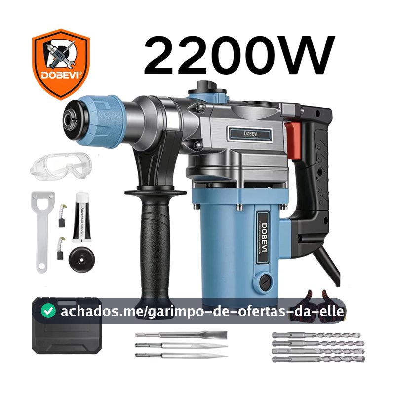 Martelo Rompedor Eletrico De Concreto 2200w 110v/220v Dobevi