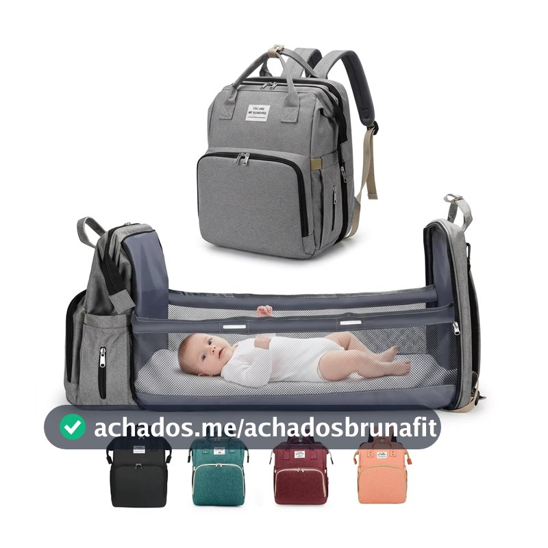 Mochila Maternidade Bolsa Bebê Térmica Com Berço E Trocador