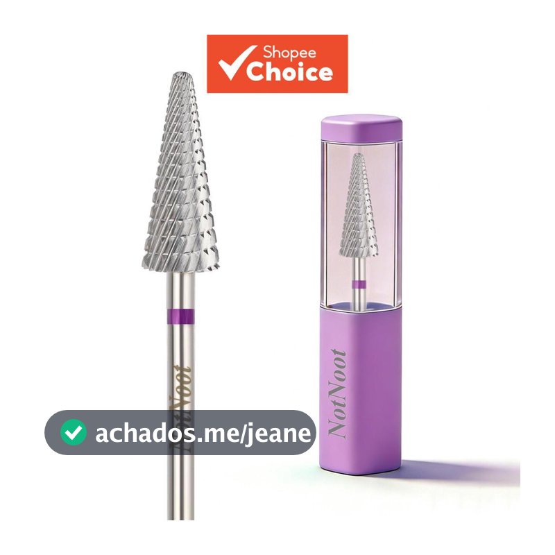 NotNoot Tornado Bits para Broca de Unha, 3/32'' Carbeto Multifuncional Bits, Adequado para Manicure Pedicure Gel de