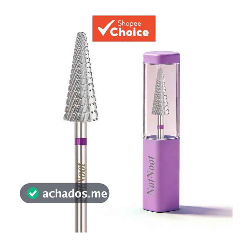 NotNoot Tornado Bits para Broca de Unha, 3/32'' Carbeto Multifuncional Bits, Adequado para Manicure Pedicure Gel de