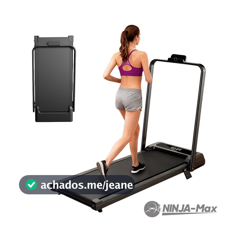 Mini Esteira NINJA-MAX Silenciosa Bivolt(127V/220V) Residencial Suporta 120kg Durável
