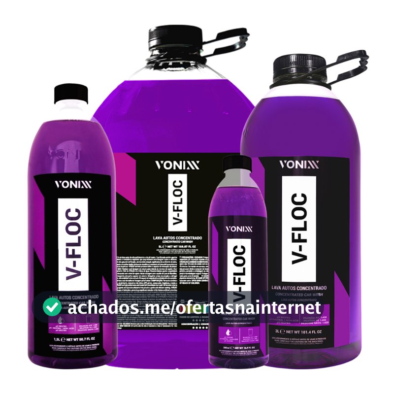 Shampoo Automotivo pH Neutro Concentrado V-Floc Vonixx