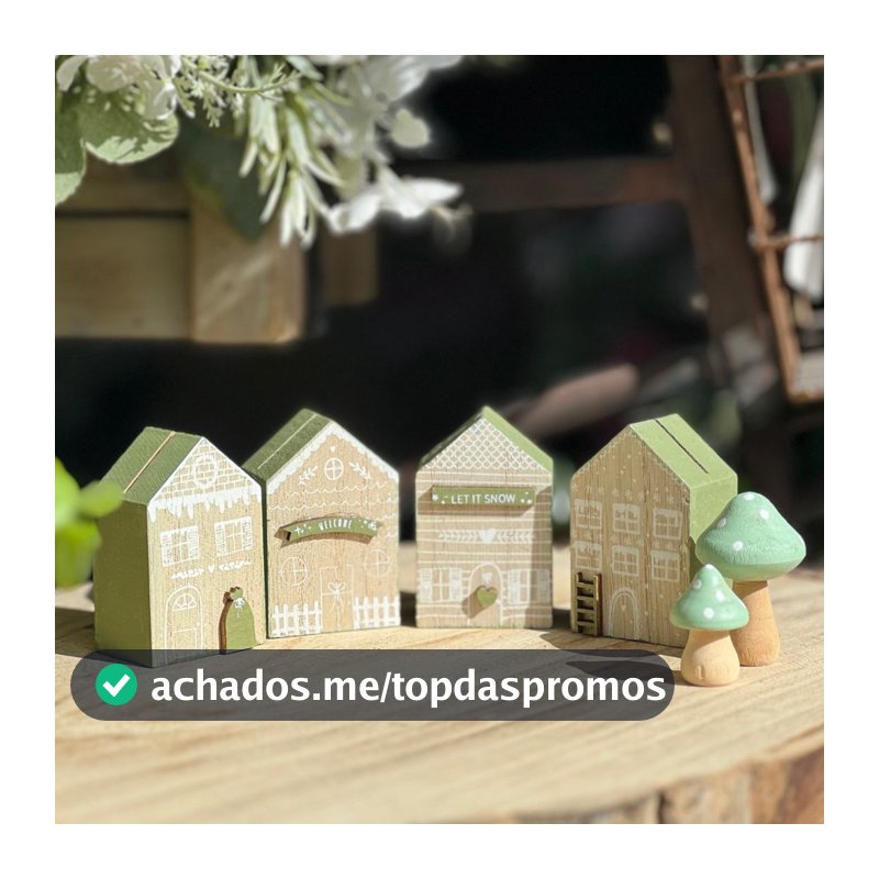 Vila Decorativa Em MDF - 16,3x6,2x3cm
