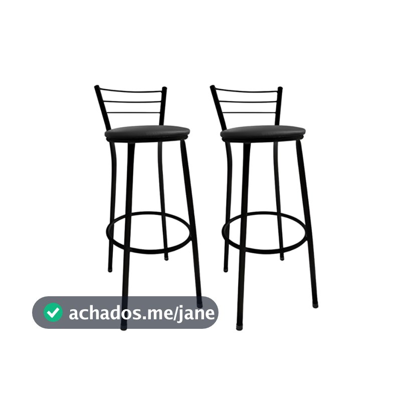 Kit 2 Banqueta Alta Banco Cozinha Americana Bar Balcão Lanchonete - Direto de Fábrica