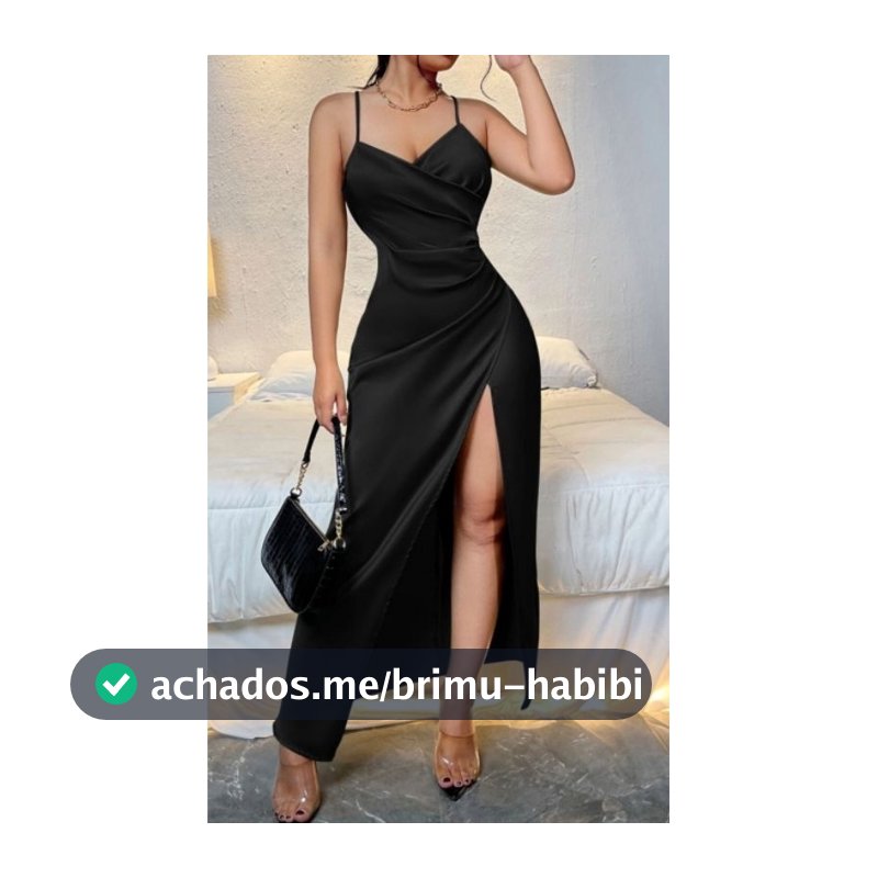 Simple Sexy Vestido Cetim