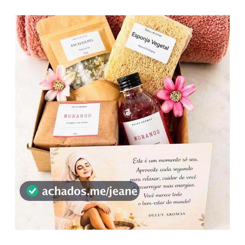 Kit Mini Spa Presente Feminino e  Autocuidado Banho Relaxante completo para  Aniversário de mulher, dia dos professores