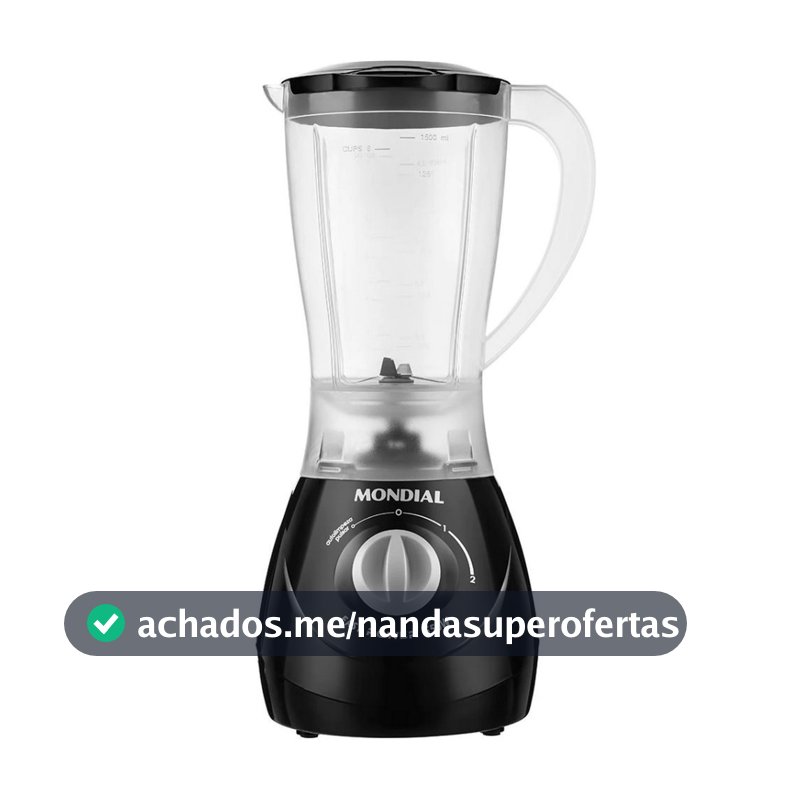Liquidificador Mondial Power L-550 2 Velocidades e Pulsar 550W