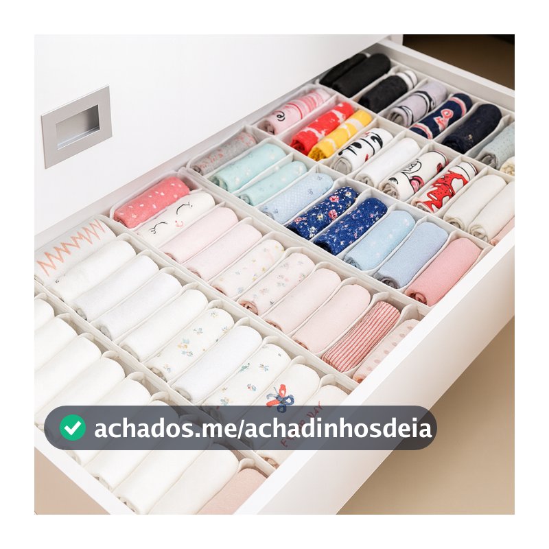 Kit Colmeia Organizadora de gavetas Tamanhos P/M/G/GG - Kit com 10, 2, 3 e 5 unidades - Organizalux