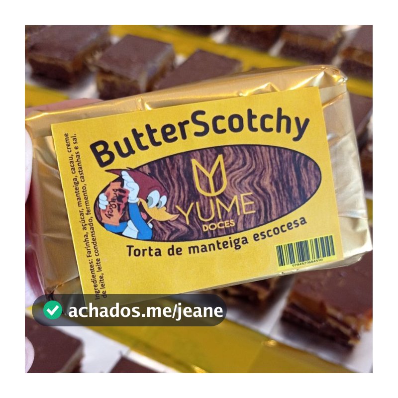 Torta De Manteiga Escocesa 5 Unidades (butterscotchy) Pica-pau