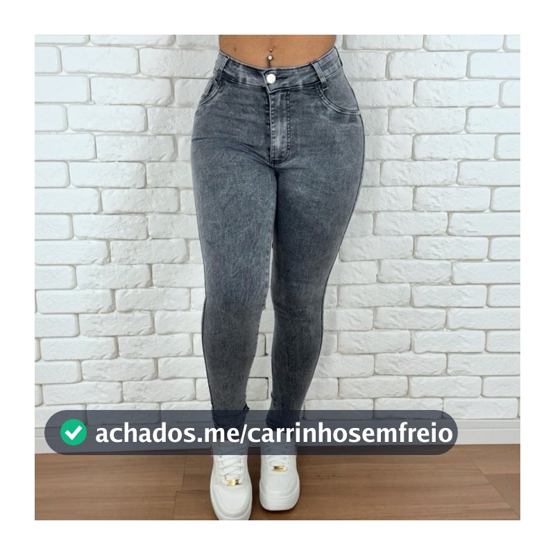 calça jeans feminina preta grafite de alta qualidade cintura alta empina bumbum
